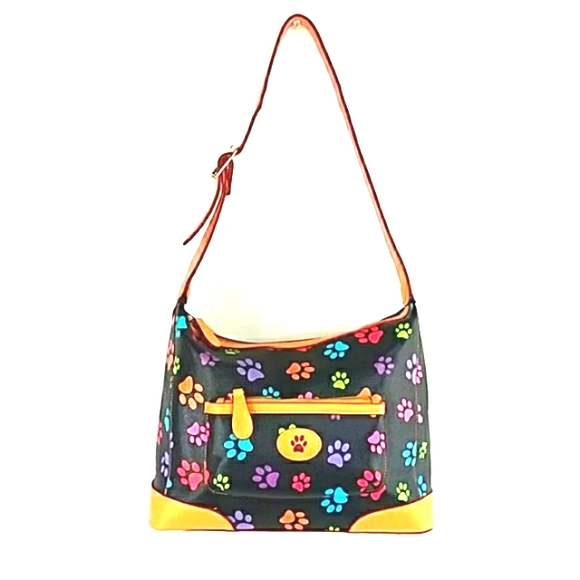 NWOT PAW PRINT SATCHEL BAG THE ANIMAL RESCUE SITE CLASSIC STYLE MEDIUM - Picture 2 of 9